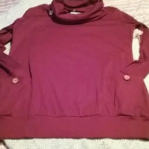 Cowl neck Marron sweatshirt